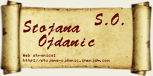 Stojana Ojdanić vizit kartica